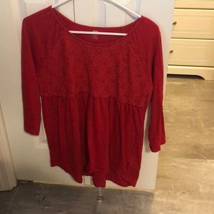 Red long sleeve